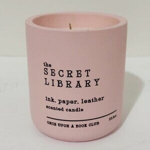 Once Upon A Book Club The Secret Library Ink Paper Leather Scented Candle 10.6oz
